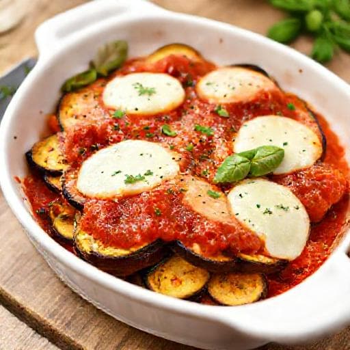 Schneller Auberginen-Zucchini-Auflauf