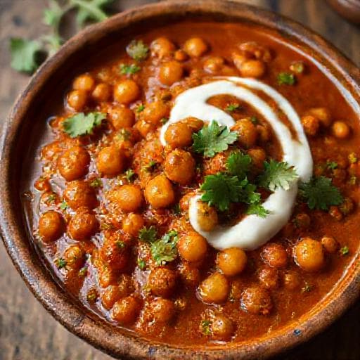 Klassisches Kichererbsen-Curry (Chana Masala)