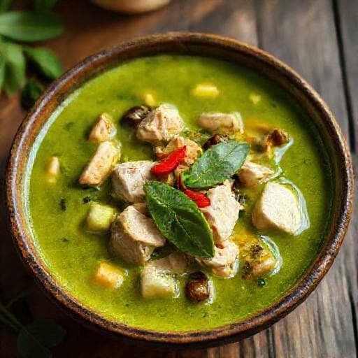 Klassisches Thailändisches Grünes Curry (Gaeng Keow Wan)