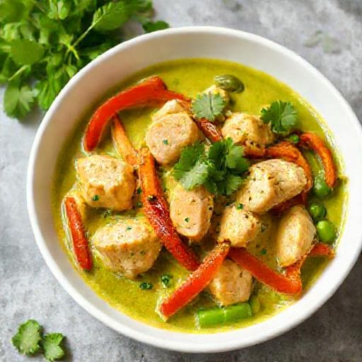 Schnelles Grünes Hähnchencurry (Vereinfacht)