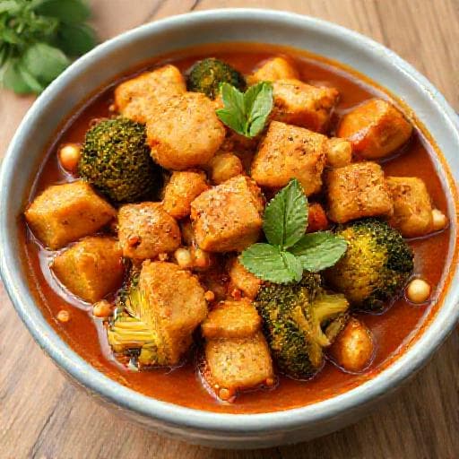 Massaman Curry mit Tofu und Gemüse