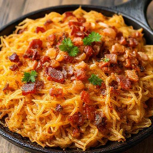 Rösti mit Speck und Zwiebeln
