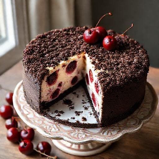 Russischer Zupfkuchen mit Kirschen