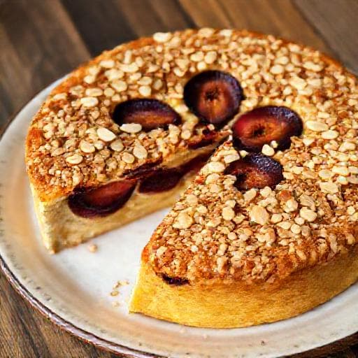 Zwetschgenkuchen mit Mandeldecke (Schwäbisch)