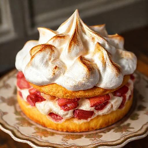 Rhabarber-Baiser-Kuchen