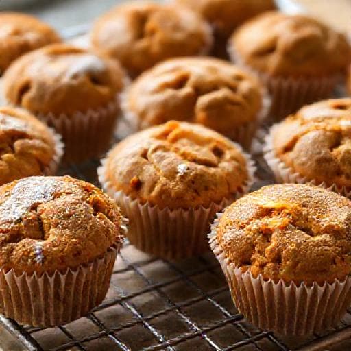 Karottenkuchen-Muffins mit Ingwer