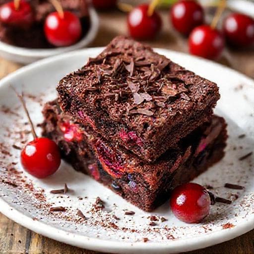 Schwarzwälder Kirsch-Brownies