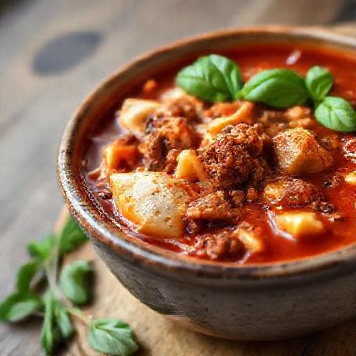 Klassische Lasagne-Suppe