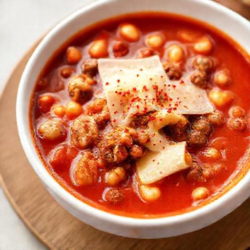Schnelle Lasagne-Suppe mit Wurst