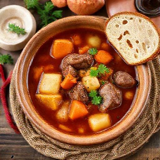 Ungarisches Gulaschsuppe (Gulyásleves)