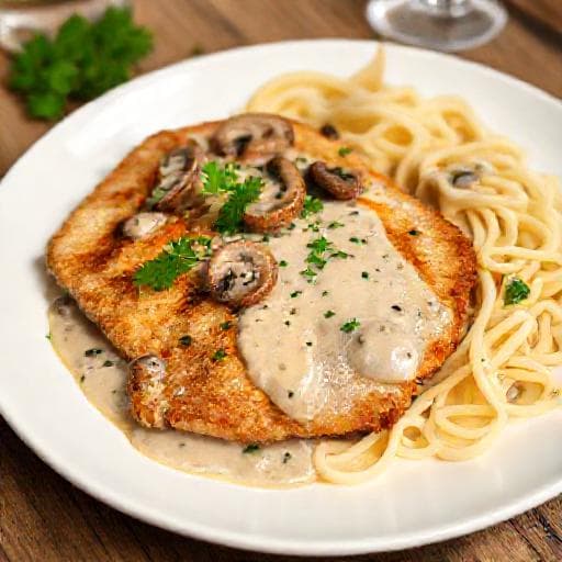 Schnelles Rahmschnitzel 'Feierabend'