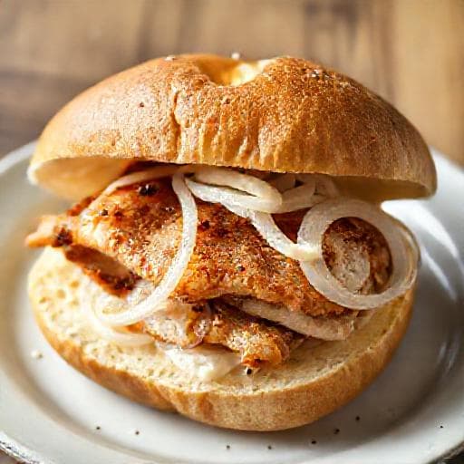 Klassisches Fischbrötchen