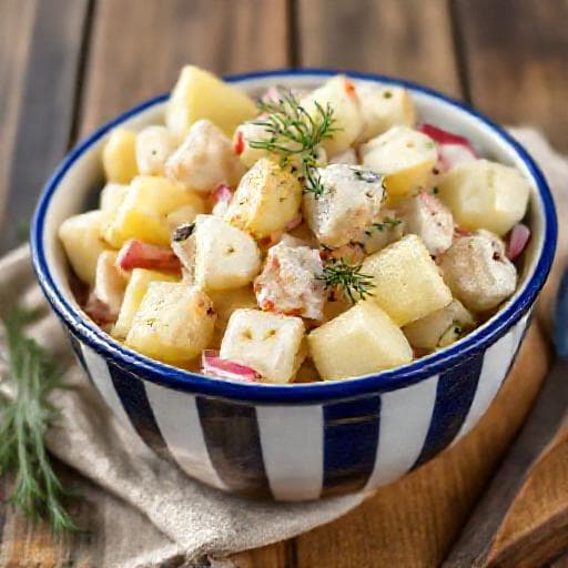 Norddeutscher Kartoffelsalat mit Matjes