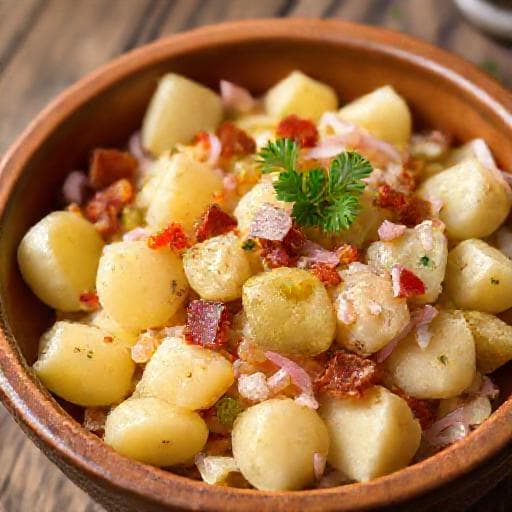 Schwäbischer Kartoffelsalat mit Essiggurken