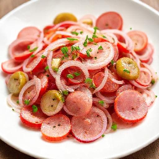 Klassischer Schweizer Wurstsalat