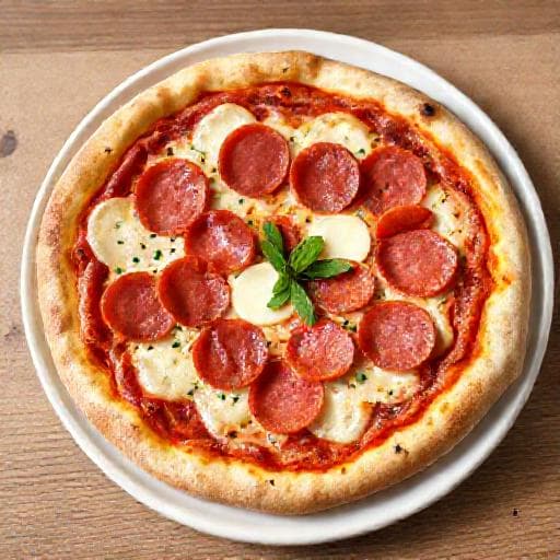 Schnelle Pizza Salami