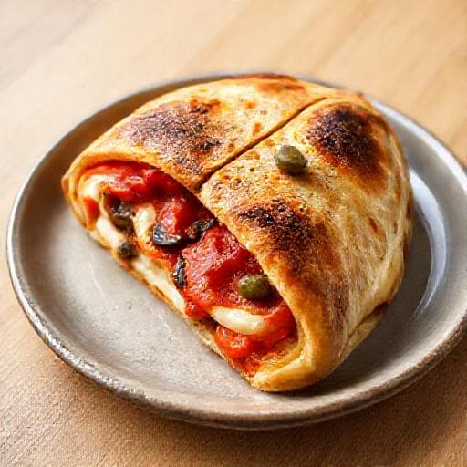 Calzone Napoletana (mit Anchovis und Kapern)