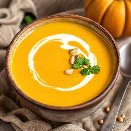 Klassische Kürbissuppe