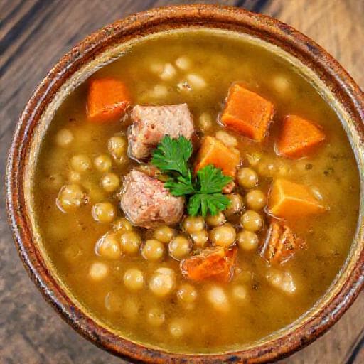 Klassische Deutsche Erbsensuppe