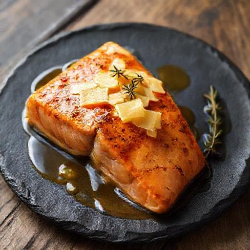 Ovnsbakt Laks med Brunost og Honning