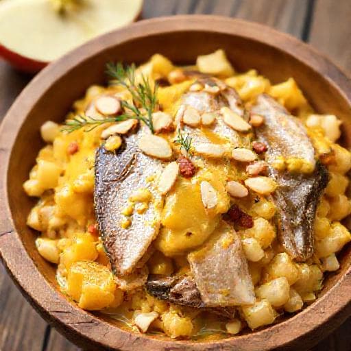 Karrisild med Eple og Curry-majones