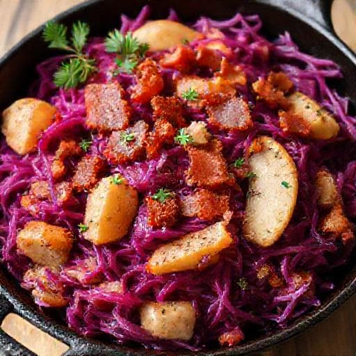 Surkål med Bacon og Epler