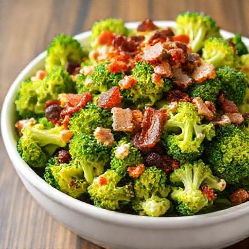 Klassisk Brokkolisalat med Bacon