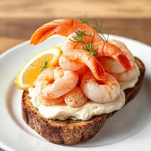 Klassisk Smørbrød med Reker