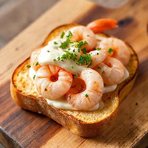 Rask Smørbrød med Reker og Aioli