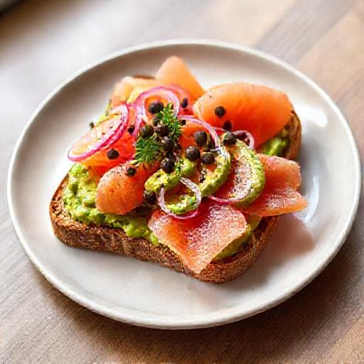 Rask Smørbrød med Røkelaks og Avokado