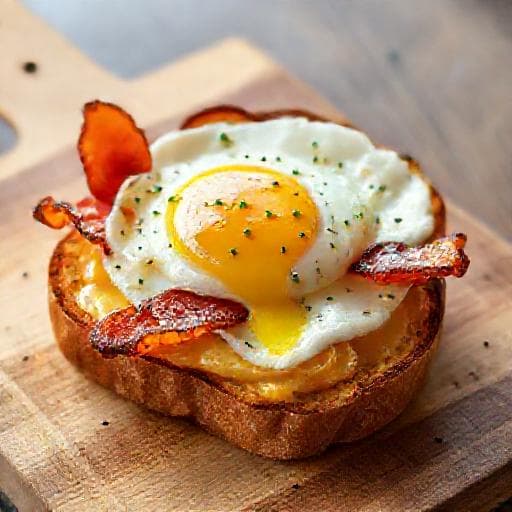 Rask Egg og Bacon Toast