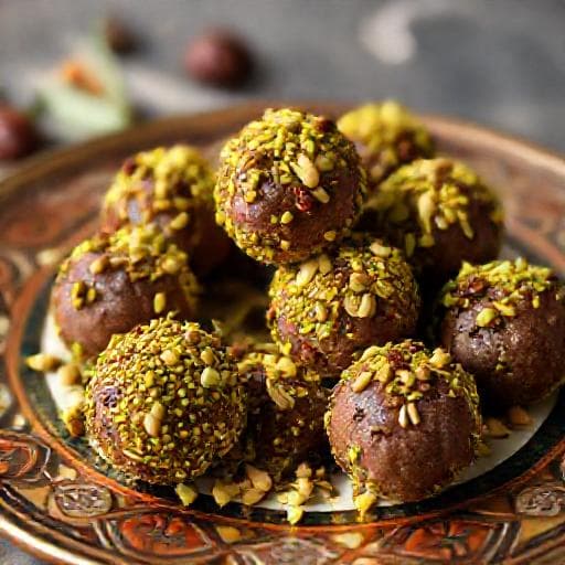 Dubai-sjokolade med Rosenvann og Pistaj