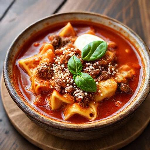 Klassisk Lasagnesuppe