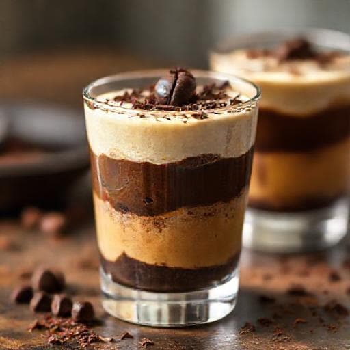 Panna Cotta med Kaffe og Sjokolade