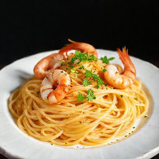 Klassisk Pasta med Reker og Hvitløk