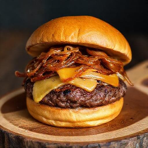 Gourmet Osteburger med Karamelisert Løk