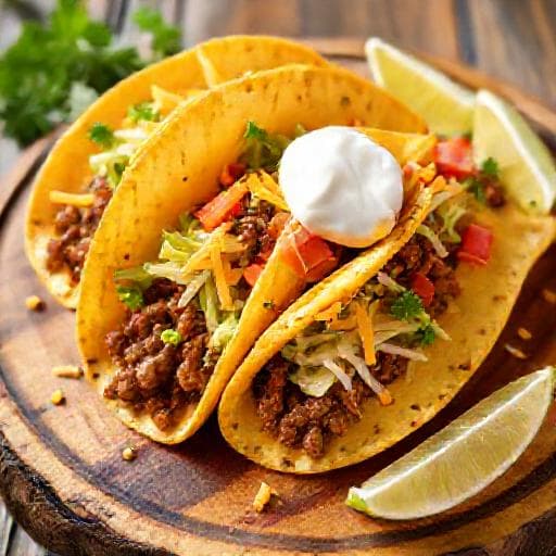 Klassiske Tacos med Kjøttdeig