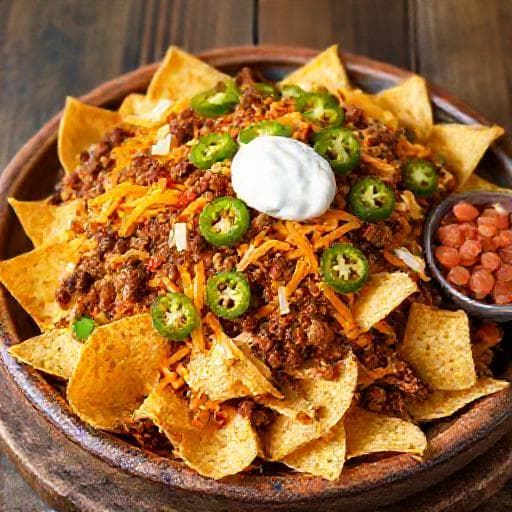 Klassiske Nachos med Kjøttdeig