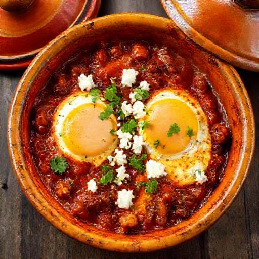 Shakshuka med Chorizo og Feta