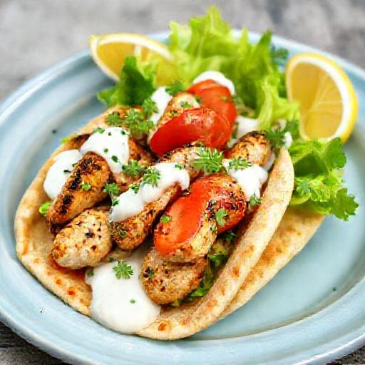 Kylling Gyros med Urte-Tzatziki