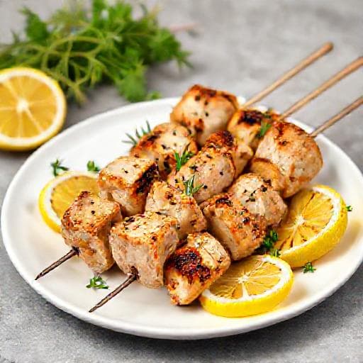 Rask Kylling Souvlaki