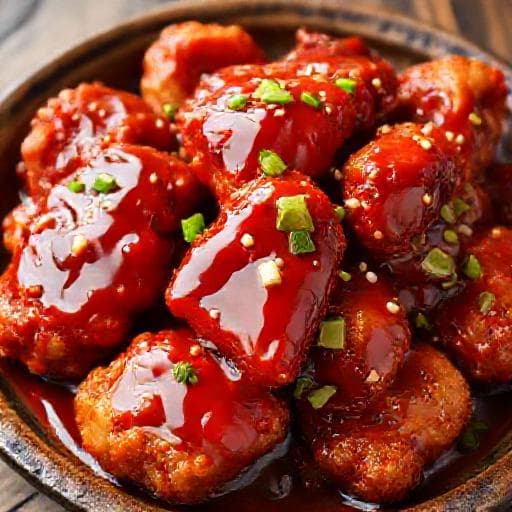 Klassisk Koreansk Fritert Kylling (Yangnyeom Chicken)