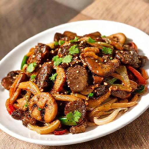 Bulgogi med Sopp og Grønnsaker