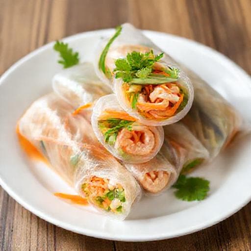 Raske Vietnamesiske Vårruller (uten steking)