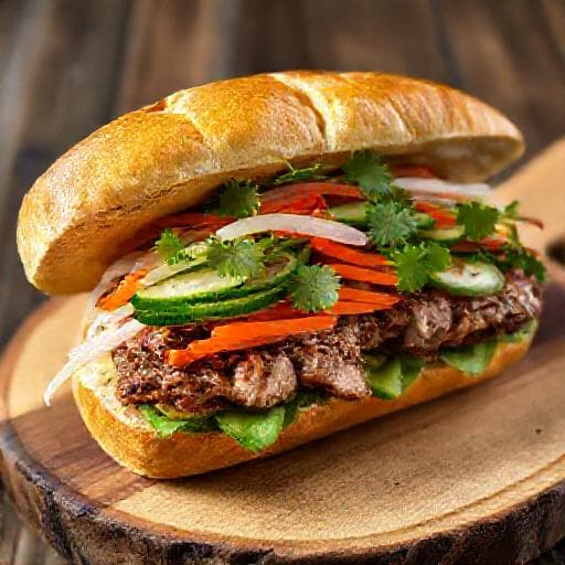 Klassisk Banh Mi med Svinekjøtt