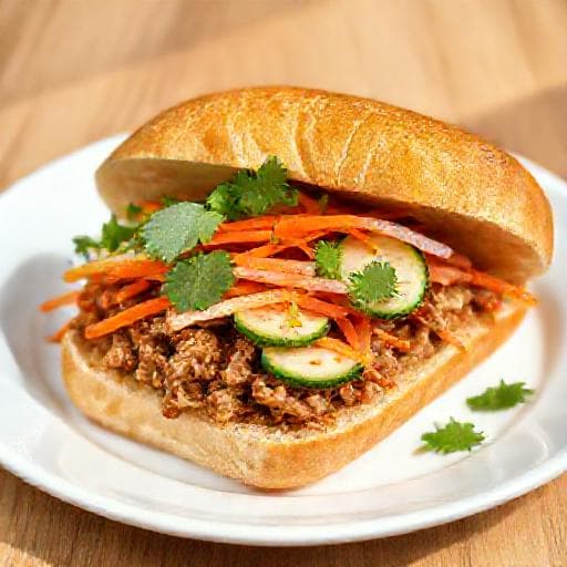 Rask Banh Mi med Svinekjøtt