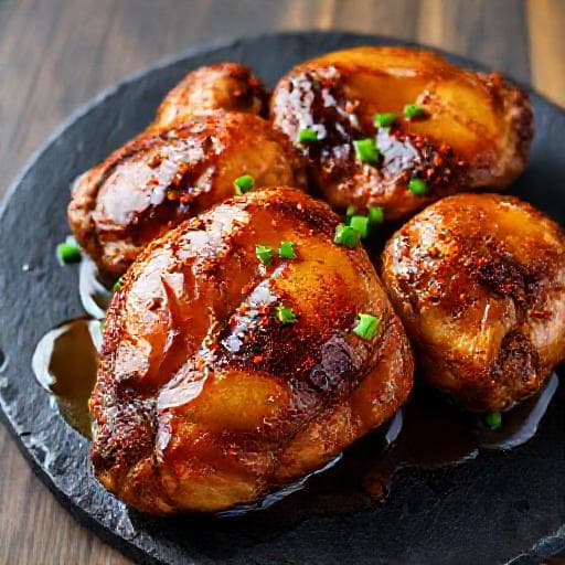 Ovnsbakte Kyllinglår med Honning og Paprika