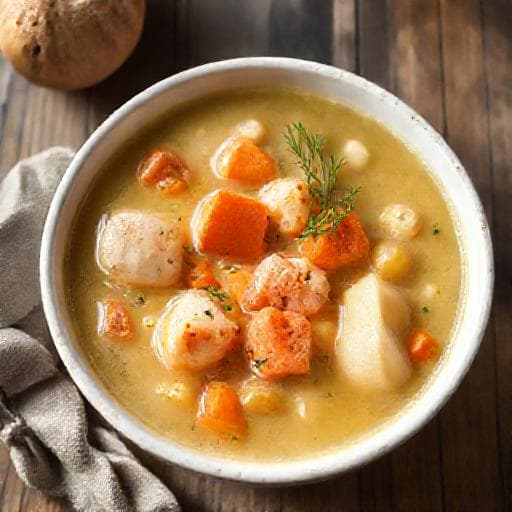 Klassisk Fiskesuppe med Fløte