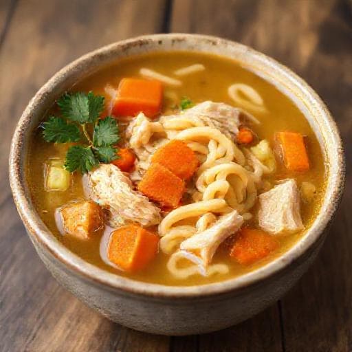 Klassisk Kyllingsuppe med Nudler