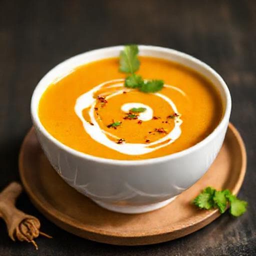 Rask Gresskarsuppe med Ingefær